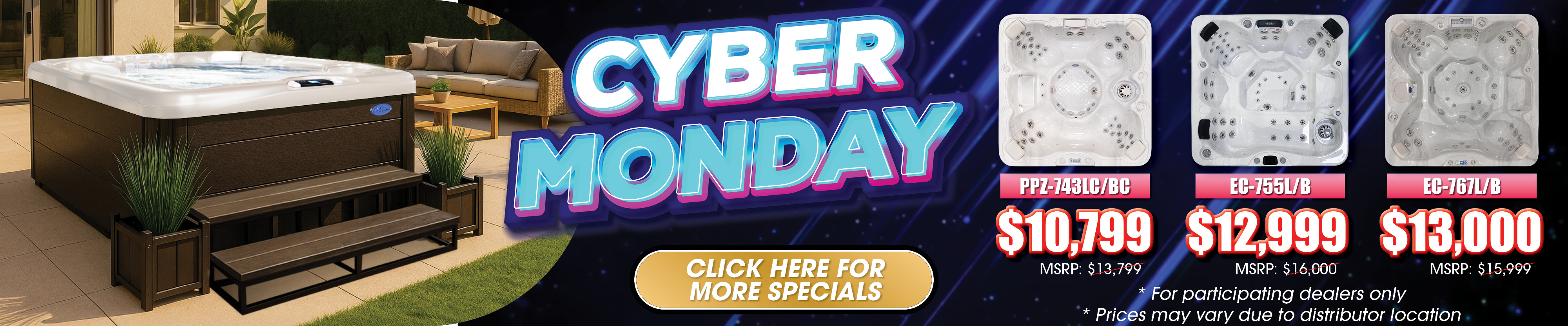 Calspas hot tub being used in a family setting - Monroe
