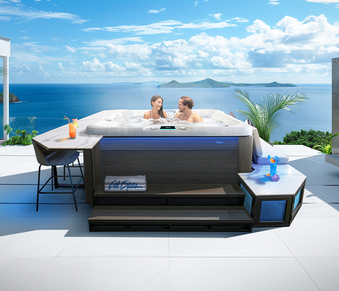 Calspas hot tub being used in a family setting - Monroe
